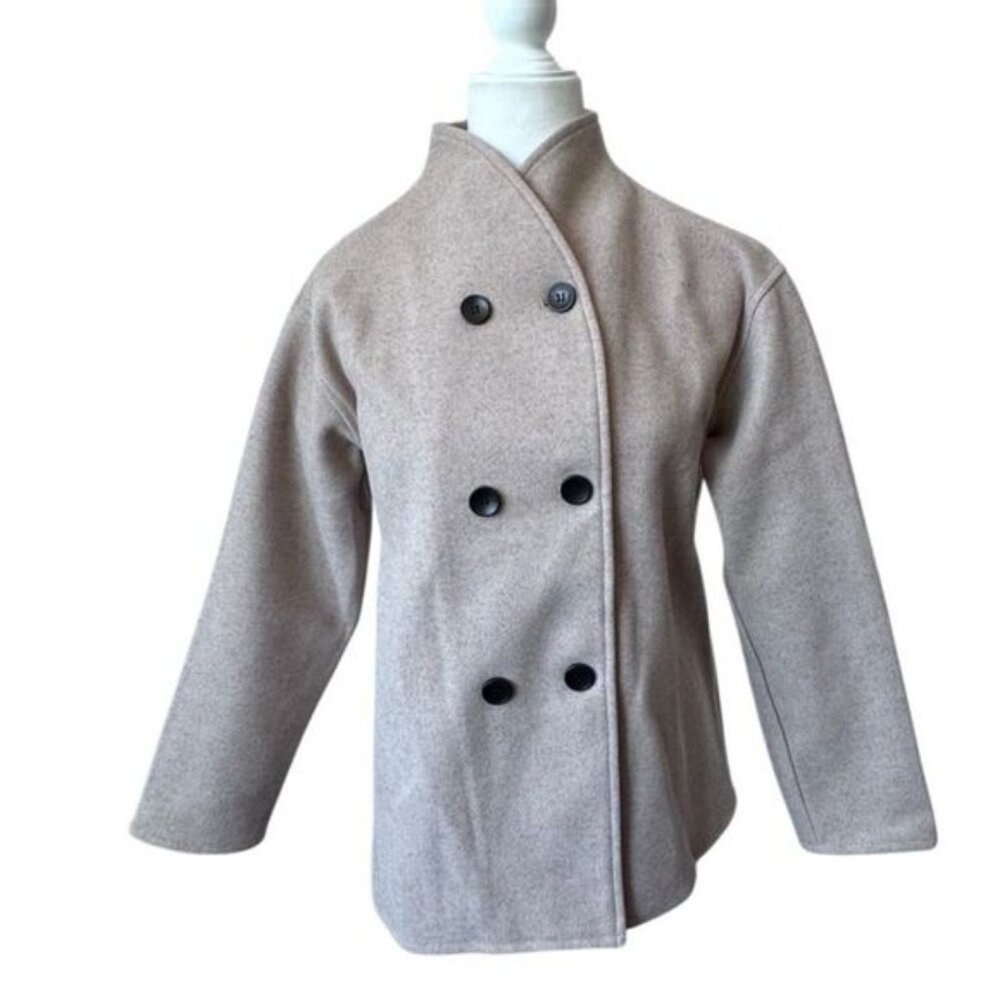 Commense Beige Jacket Oversized Double Breasted D… - image 3